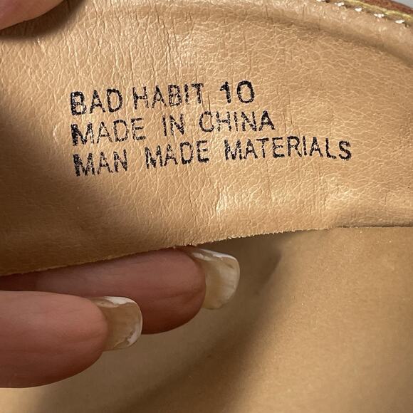 Corky’s BAD HABIT Slide Wedge Sandals Women’s Size 10 Brown Gold Stud Straps NEW - Picture 8 of 12